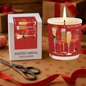 Vanilla Scented Christmas Candle - Festive Drinks Vanilla Scented Christmas Candle - Festive Drinks