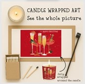 Vanilla Scented Christmas Candle - Festive Drinks