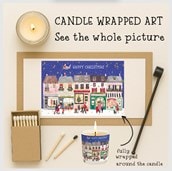 Vanilla Scented Christmas Candle - Christmas Town Vanilla Scented Christmas Candle - Christmas Town