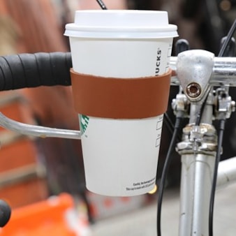Leather Bike Cup Holder Leather Bike Cup Holder