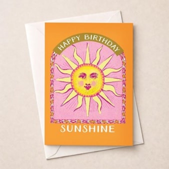 Birthday Card - Birthday Sunshine Birthday Card - Birthday Sunshine