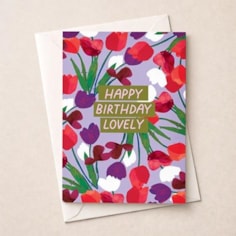 Birthday Card - Happy Birthday Lovely