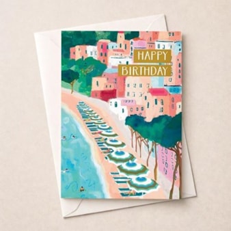 Birthday Card - Coastal Scene Birthday Card - Coastal Scene