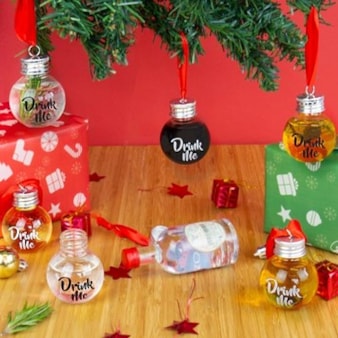 Festive Boozeballs | 6 fillable baubles Festive Boozeballs