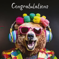 Large Congratulations Card - Bear Large Congratulations Card - Bear