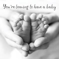 Large New Baby Card - Baby Feet Large New Baby Card - Baby Feet