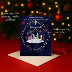 Personalised Christmas Card - Nativity Personalised Christmas Card - Nativity