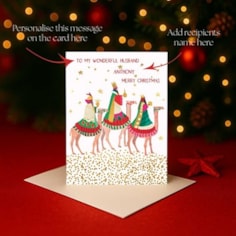 Personalised Christmas Card - Three Kings