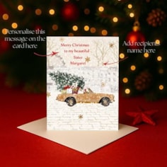 Personalised Christmas Card - Christmas Shopping Personalised Christmas Card - Christmas Shopping