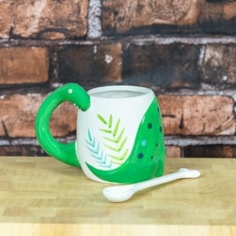 Dinosaur Mug with Bone Stirrer Dinosaur Mug with Bone Stirrer