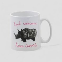 Real Unicorns Have Curves Mug