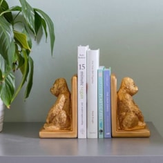 Gold Gorilla Bookends