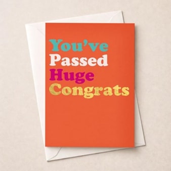 Large Congratulations Card - Youâ€™ve Passed