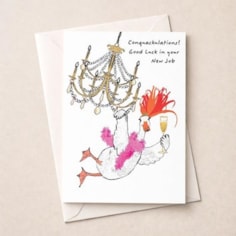 Large Congratulations Card - Swinging On A Chandelier Large Congratulations Card - Swinging On A Chandelier