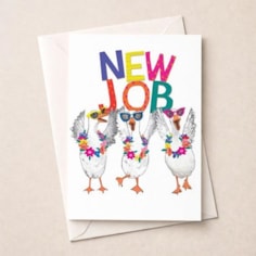 Large New Job Card - Fancy Geese