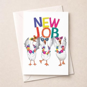 Large New Job Card - Fancy Geese