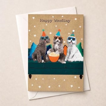 Large Birthday Card - Movie Night Large Birthday Card - Movie Night