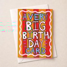 Large Birthday Card - A Very Big Birthday Card