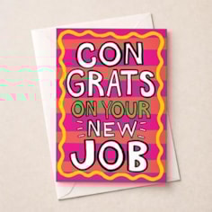 Large New Job Card - Congrats On Your New Job