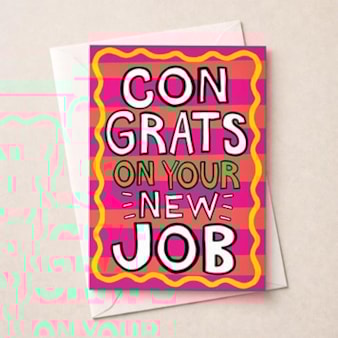 Large New Job Card - Congrats On Your New Job