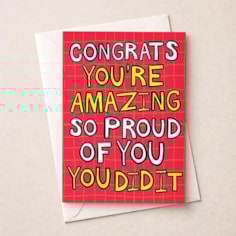 Large Congratulations Card - Congrats You Large Congratulations Card - Congrats You
