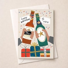 Large Birthday Card - Birthday Beers