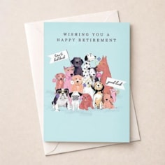 Large Retirement Card - Pack Of Dogs Large Retirement Card - Pack Of Dogs