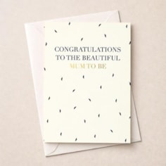 Large Leaving For A Baby Card - Mum To Be