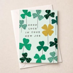 Large New Job Card - Clover Large New Job Card - Clover