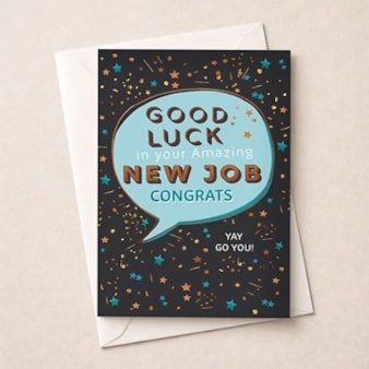 Large New Job Card - Speech Bubble