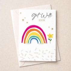Large Get Well Soon Card - Rainbow