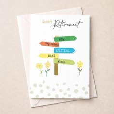 Large Retirement Card - Sign Post
