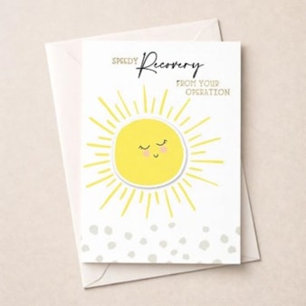 Large Get Well Soon Card - Speedy Recovery