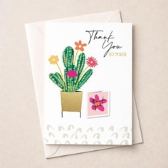 Large Thank You Card - Cactus Large Thank You Card - Cactus