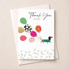 Large Thank You Card - Sausage Dog Large Thank You Card - Sausage Dog
