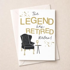 Large Retirement Card - The Legend Large Retirement Card - The Legend
