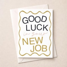 Large New Job Card - Good Luck
