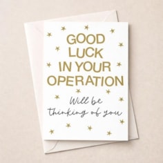 Large Get Well Soon Card - Good Luck In Your Operation