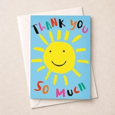 Large Thank You Card - Sunshine Large Thank You Card - Sunshine