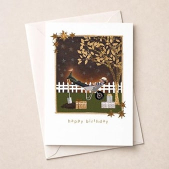 Birthday Card - Nap In A Wheelbarrow