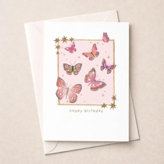 Birthday Card - Butterflies Birthday Card - Butterflies