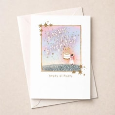 Birthday Card - Fairy With Cake Birthday Card - Fairy With Cake