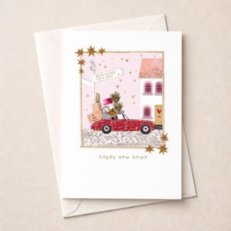 New Home Card - Car Packed Up