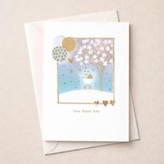 New Baby Card - Blue Pram