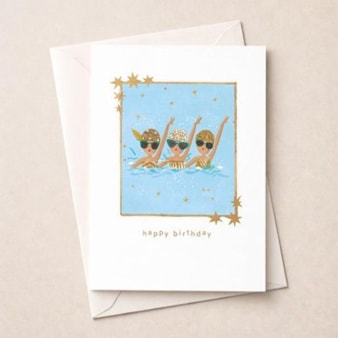Birthday Card - Swimming Gals