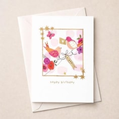 Birthday Card -  Birds