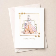 Birthday Card -  Lady In a Gown