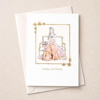 Birthday Card -  Lady In a Gown