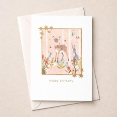 Birthday Card -  Woodland Animals