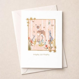 Birthday Card -  Woodland Animals